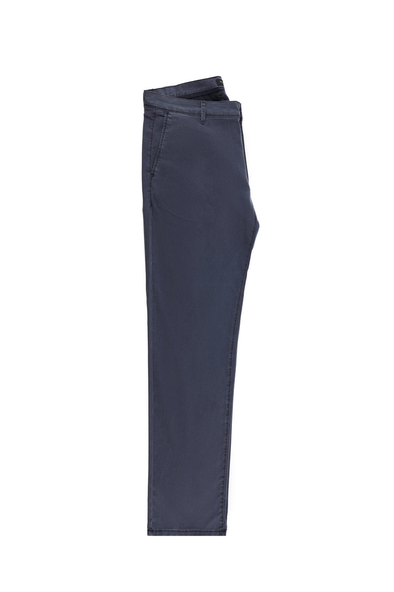 Orta Lacivert Regular Fit Standart Kesim Likral? Kanvas / Chino Pantolon-Abdullah Ki??l?