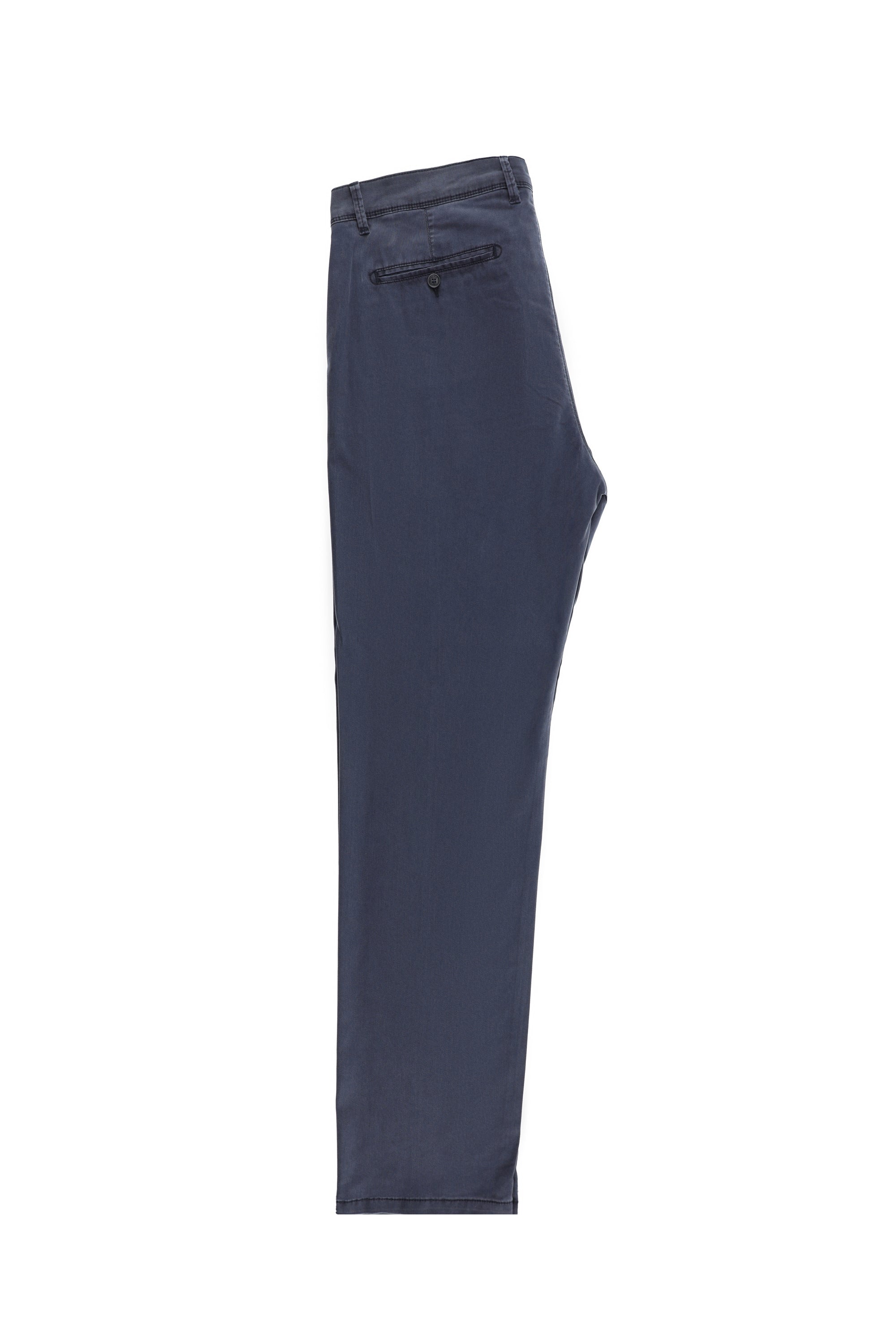 Orta Lacivert Regular Fit Likralı Kanvas / Chino Pantolon