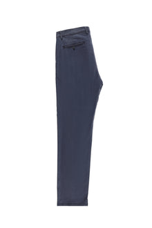 Orta Lacivert Regular Fit Likralı Kanvas / Chino Pantolon