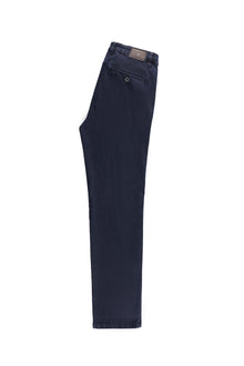 Koyu Lacivert Relaxed Fit Rahat Kesim Likralı Denim Look Pantolon