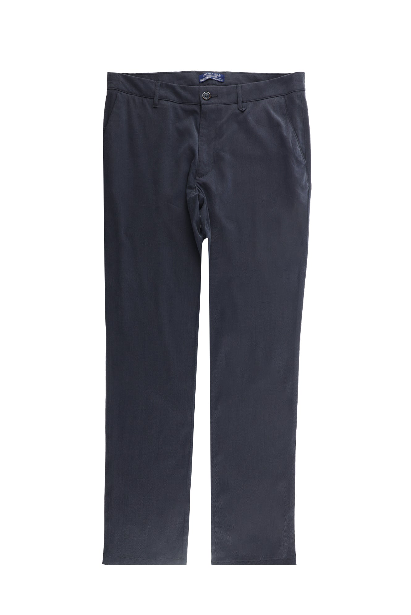 Orta Lacivert Likralı Kanvas / Chino Pantolon