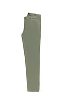 Orta Haki Slim Fit Dar Kesim Desenli Likralı Kanvas / Chino Pantolon