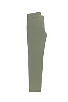 Orta Haki Slim Fit Dar Kesim Desenli Likralı Kanvas / Chino Pantolon