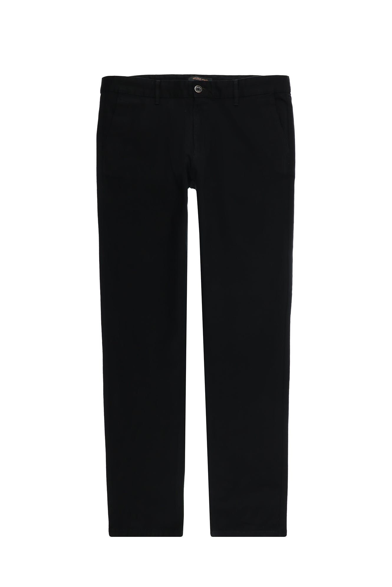 Siyah Regular Fit Desenli Likralı Kanvas / Chino Pantolon