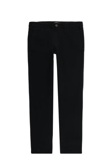 Siyah Regular Fit Desenli Likralı Kanvas / Chino Pantolon