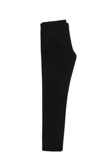 Siyah Regular Fit Desenli Likralı Kanvas / Chino Pantolon
