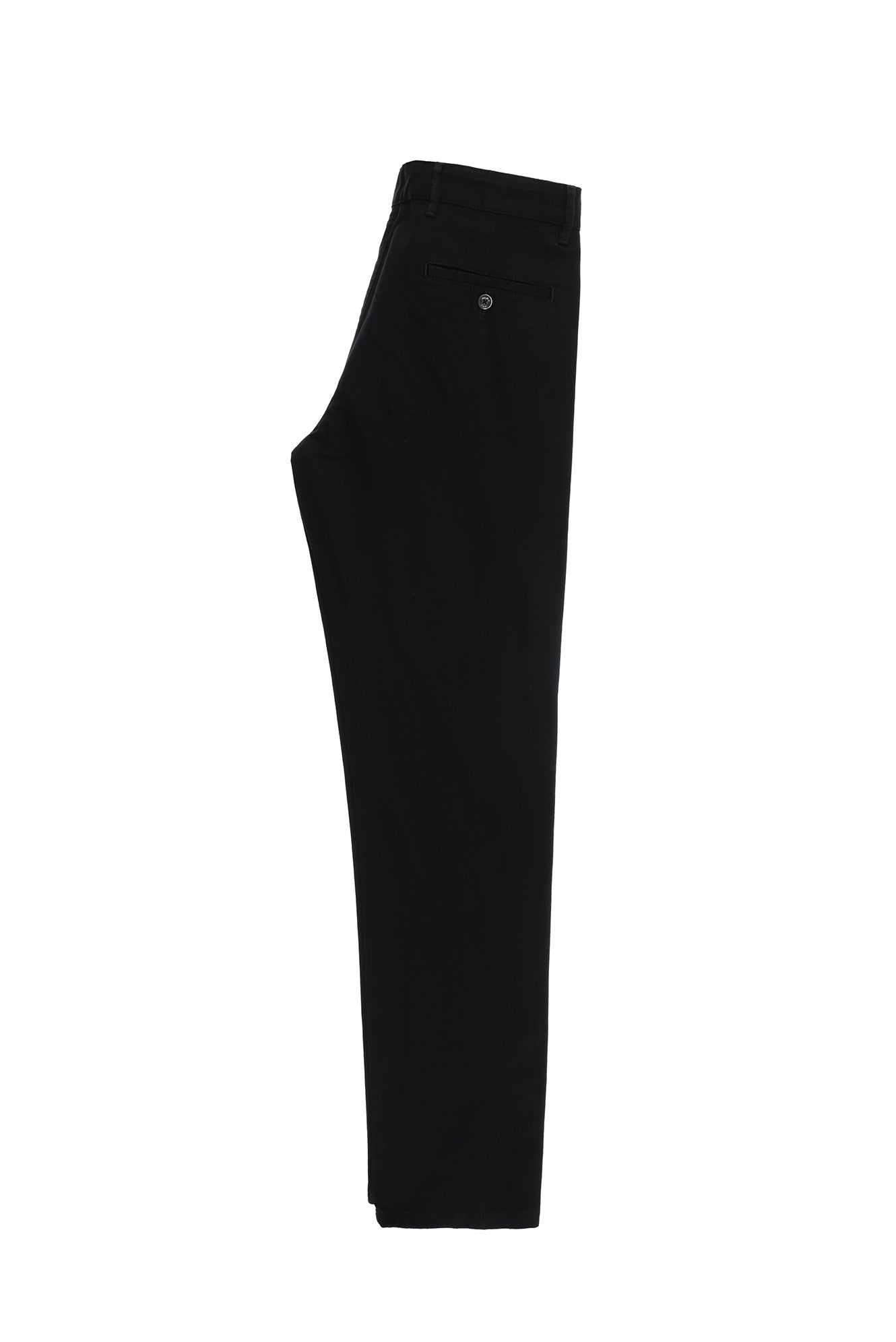 Siyah Regular Fit Desenli Likralı Kanvas / Chino Pantolon