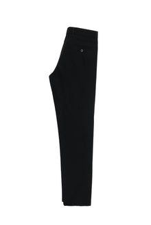 Siyah Regular Fit Desenli Likralı Kanvas / Chino Pantolon