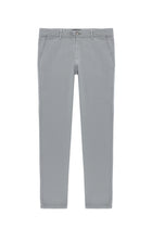 Açık Gri Regular Fit Desenli Likralı Kanvas / Chino Pantolon