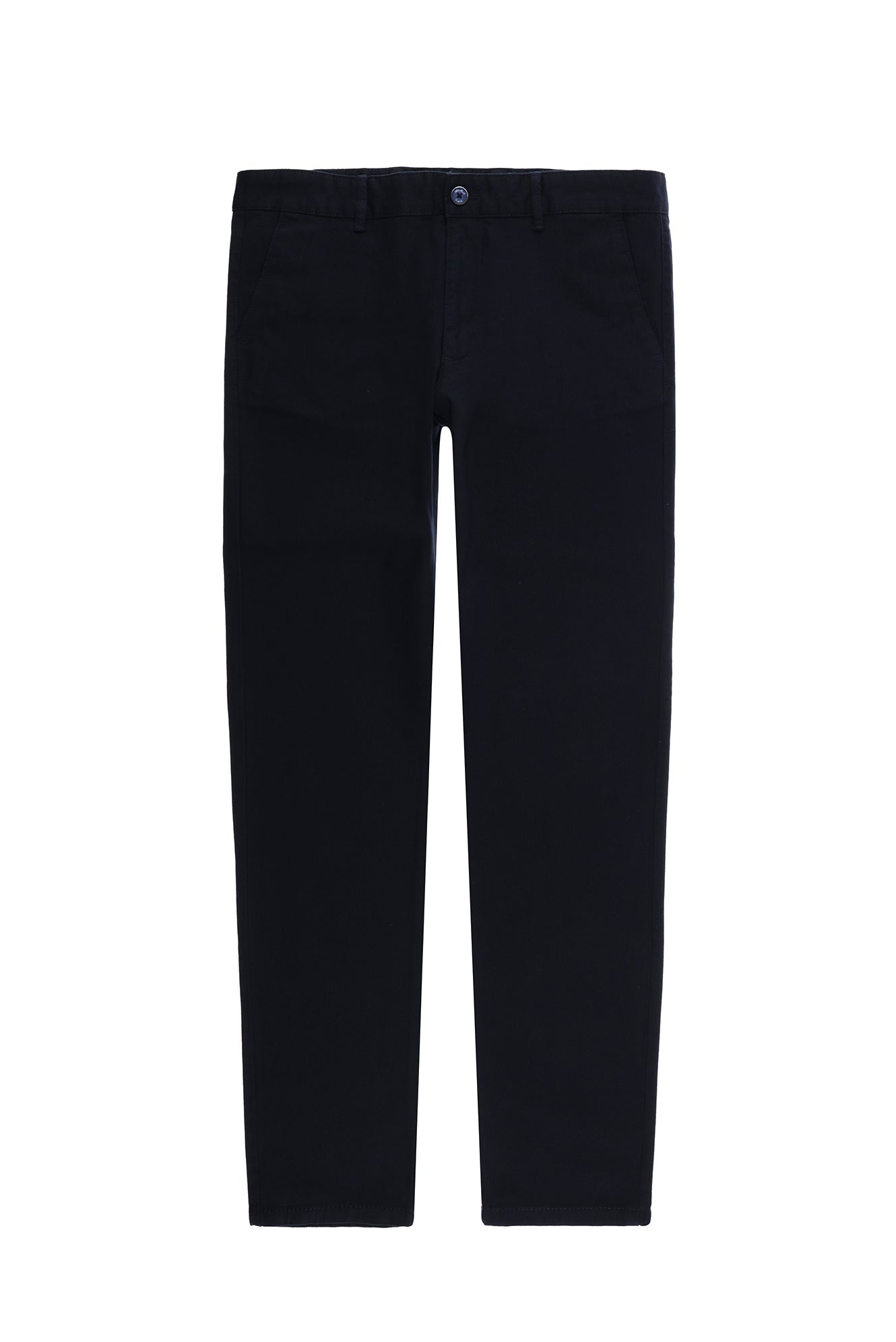 Orta Lacivert Regular Fit Desenli Likralı Kanvas / Chino Pantolon