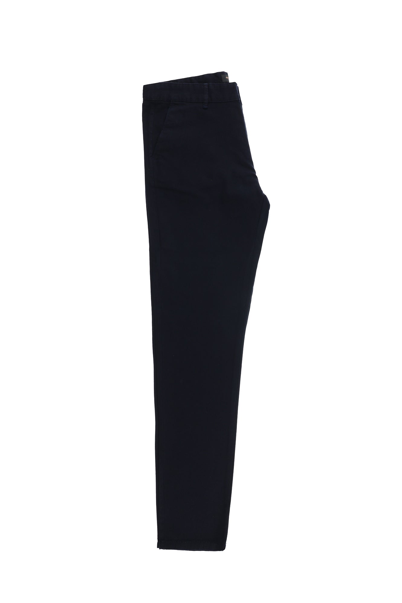 Orta Lacivert Regular Fit Desenli Likralı Kanvas / Chino Pantolon