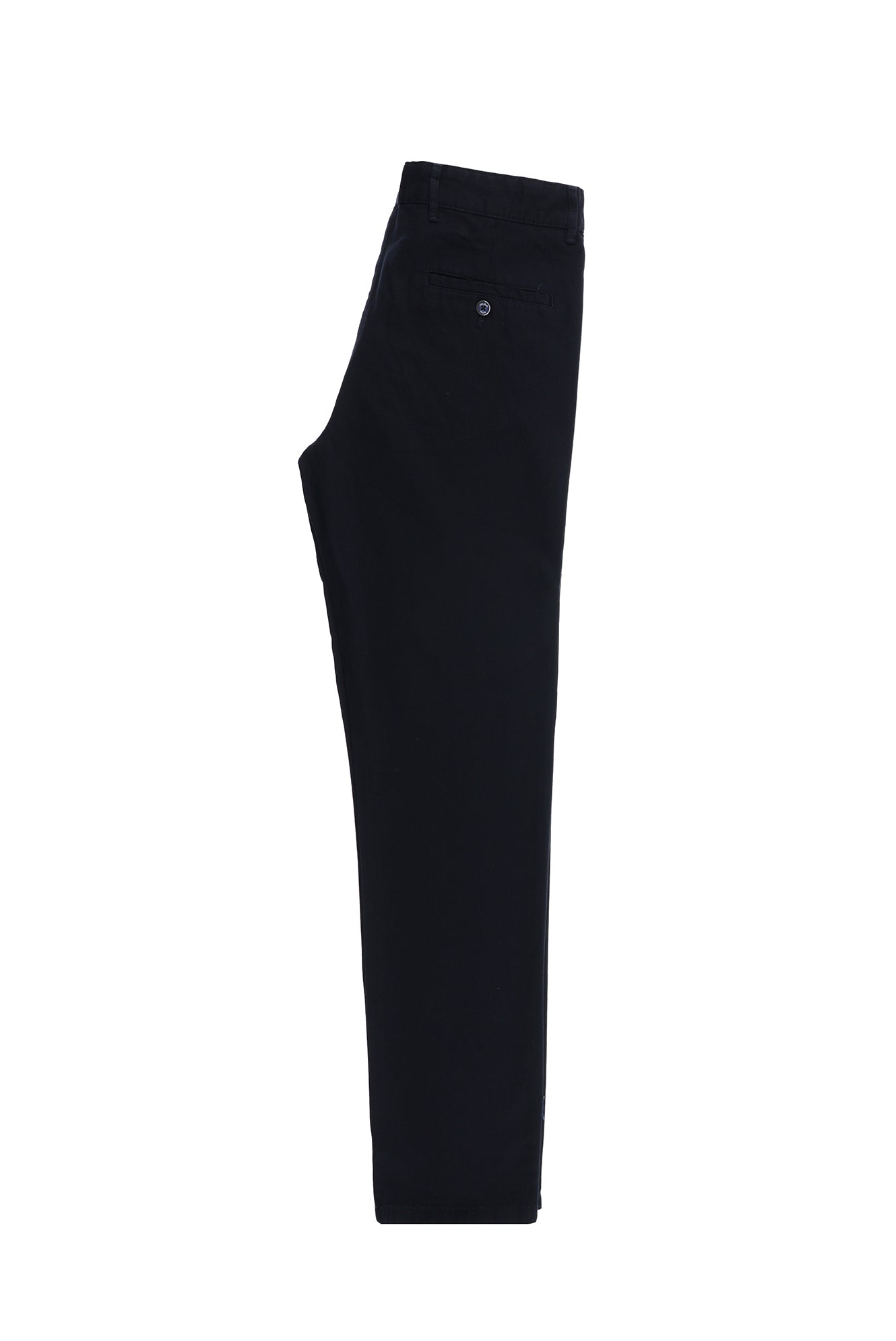 Orta Lacivert Regular Fit Desenli Likralı Kanvas / Chino Pantolon