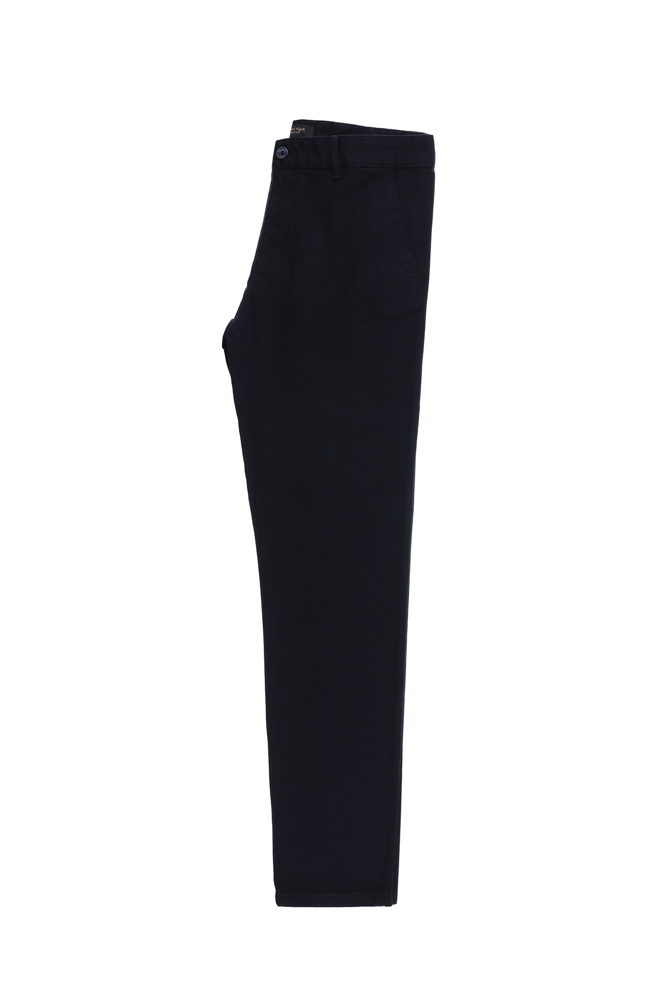 Orta Lacivert Regular Fit Desenli Likralı Kanvas / Chino Pantolon