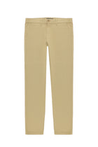 Koyu Bej Regular Fit Desenli Likralı Kanvas / Chino Pantolon