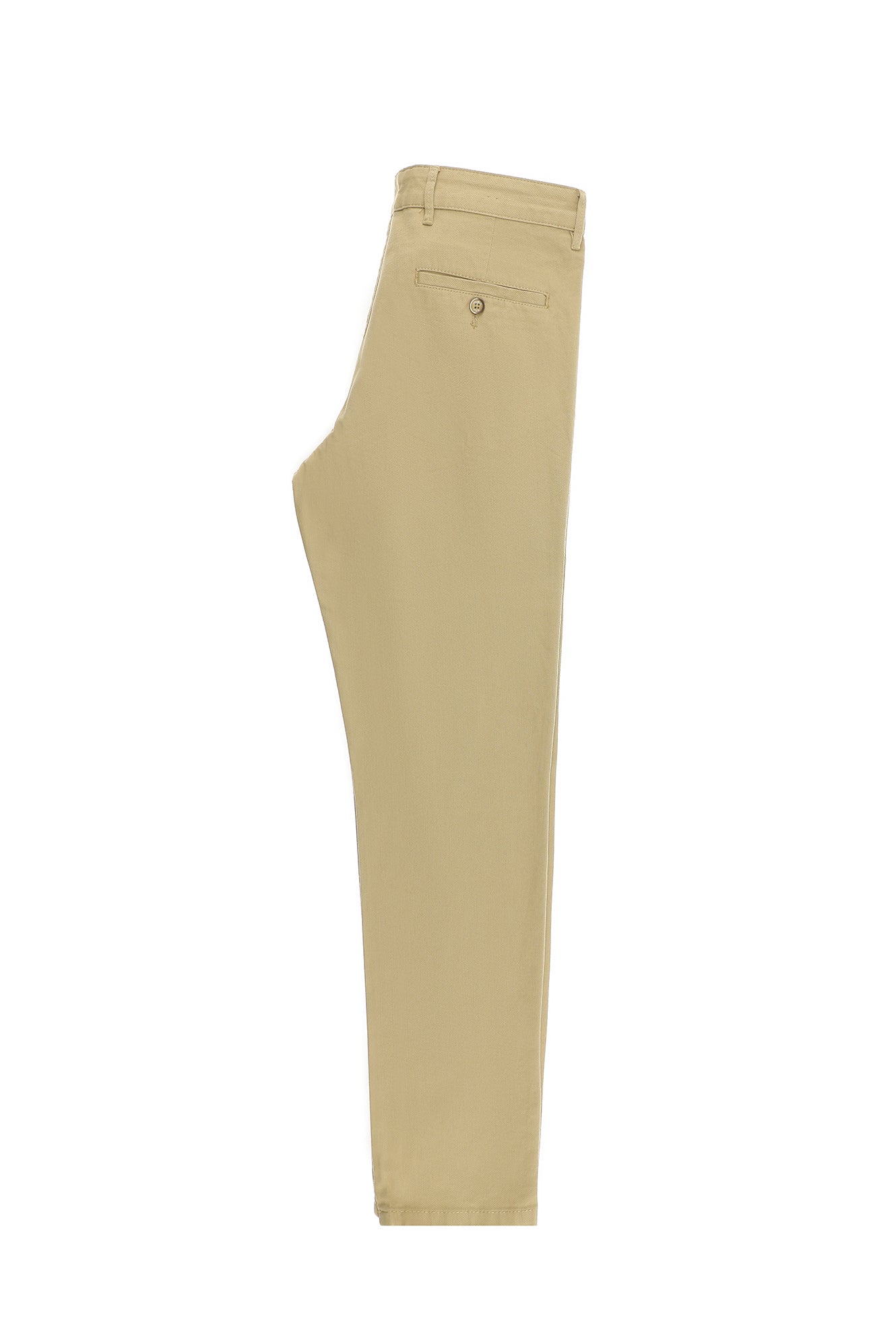 Koyu Bej Regular Fit Desenli Likralı Kanvas / Chino Pantolon