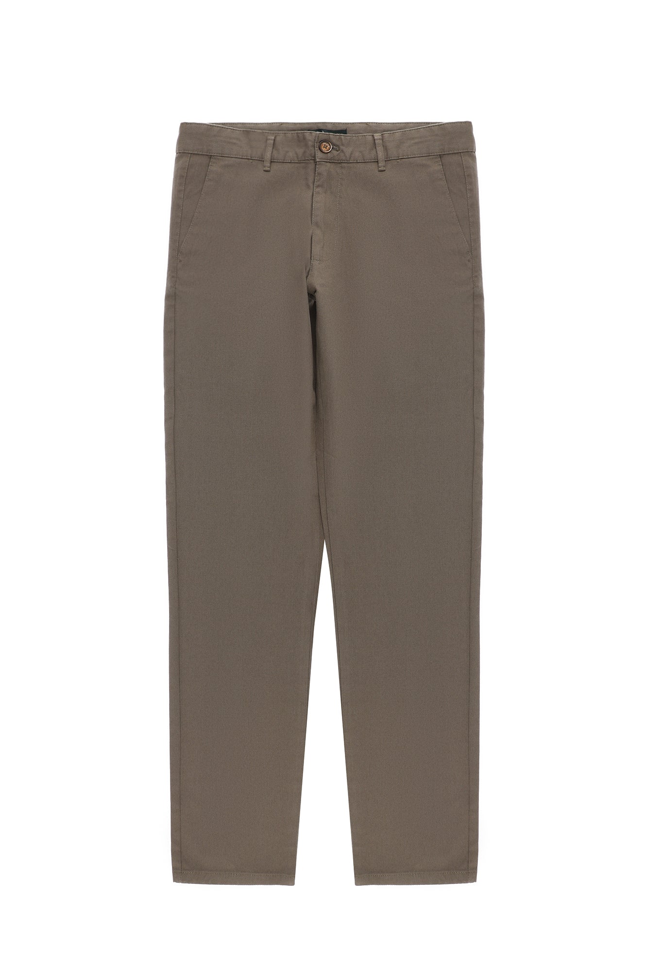Orta Vizon Regular Fit Desenli Likralı Kanvas / Chino Pantolon