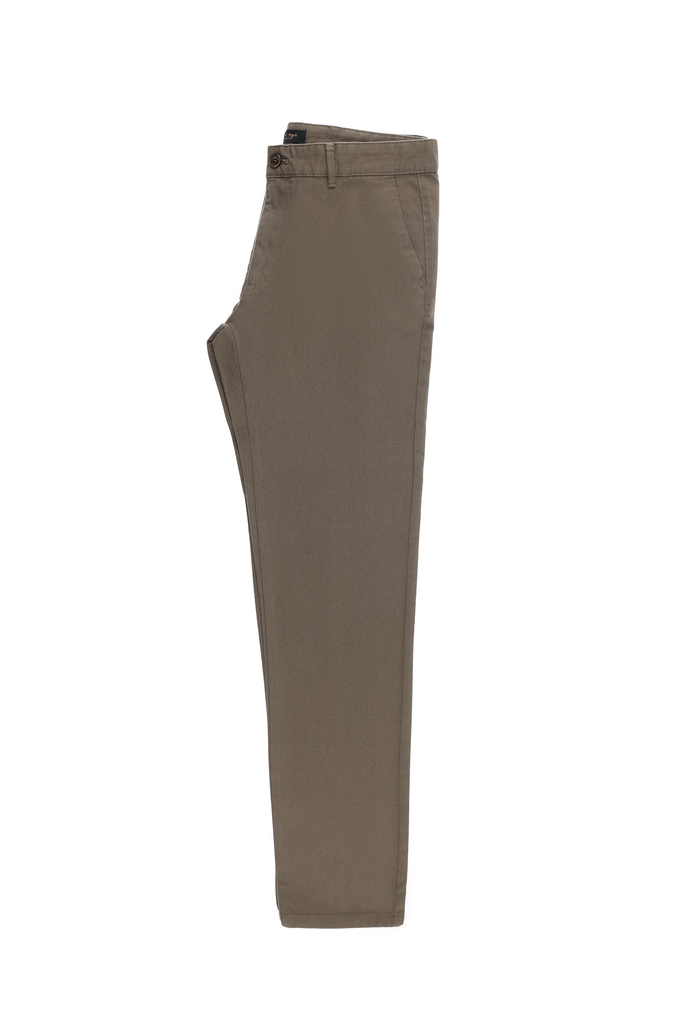 Orta Vizon Regular Fit Desenli Likralı Kanvas / Chino Pantolon