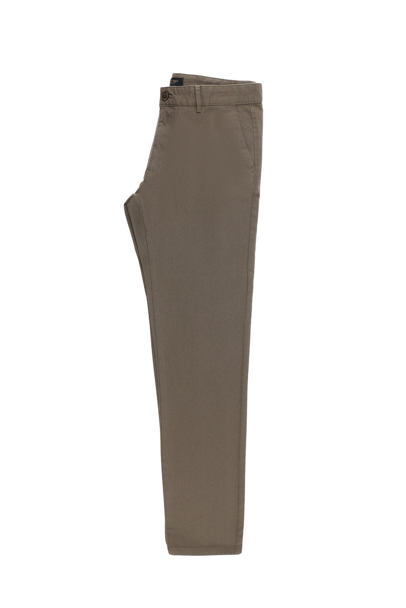 Orta Vizon Regular Fit Desenli Likralı Kanvas / Chino Pantolon