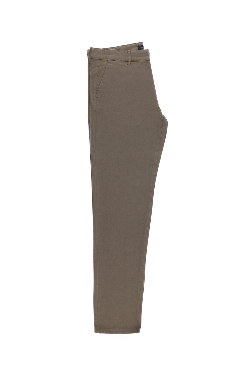 Orta Vizon Regular Fit Desenli Likralı Kanvas / Chino Pantolon