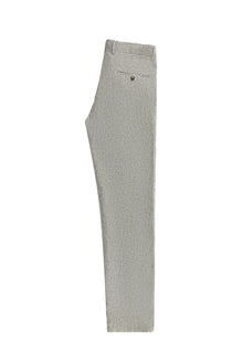 Açık Kahve  Slim Fit Dar Kesim Tokalı Keten Klasik Kumaş Pantolon