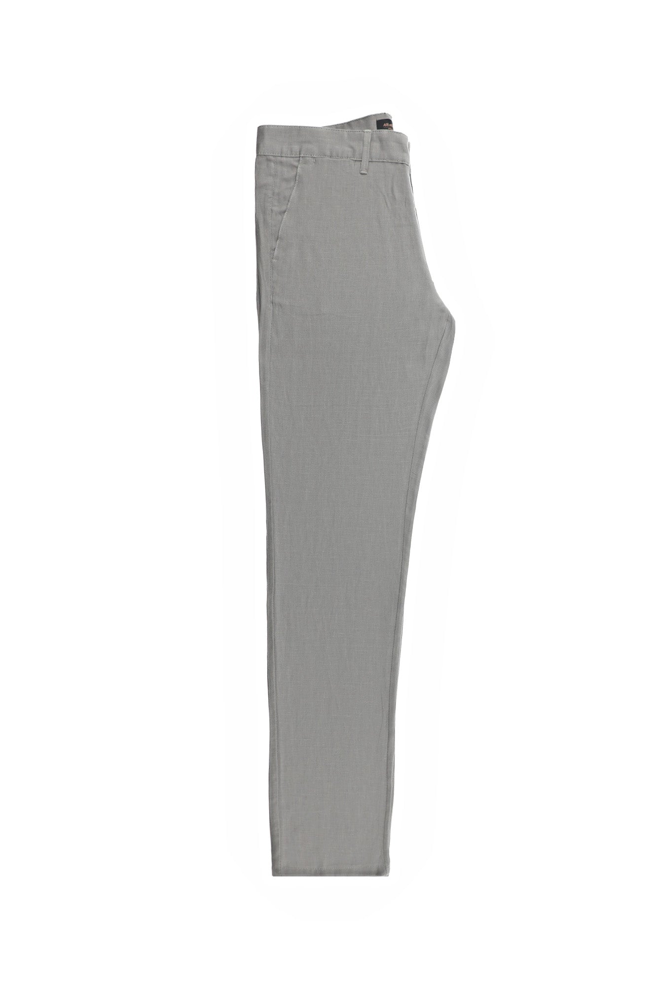 Orta Gri Regular Fit Keten Pantolon