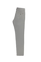 Orta Gri Regular Fit Keten Pantolon