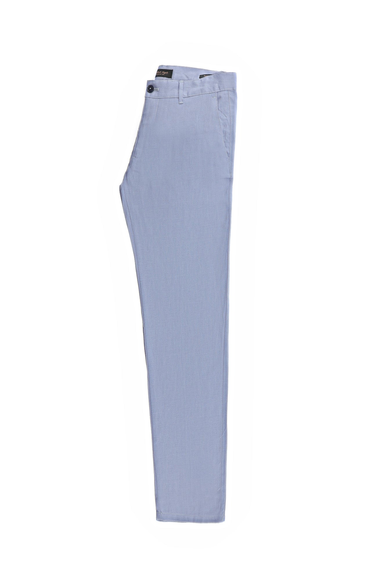 Açık Mavi Regular Fit Keten Pantolon