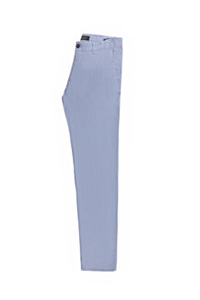 Açık Mavi Regular Fit Keten Pantolon