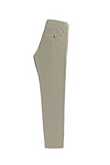 Açık Haki Regular Fit Keten Pantolon
