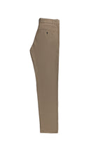 Koyu Vizon Regular Fit Keten Pantolon