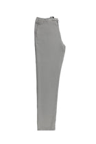 Orta Gri Regular Fit Beli Lastikli İpli Keten Pantolon