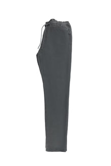 Koyu Füme Regular Fit Standart Kesim Beli Lastikli ?pli Keten Pantolon-Abdullah Ki??l?