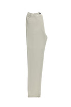 Krem Regular Fit Beli Lastikli İpli Keten Pantolon