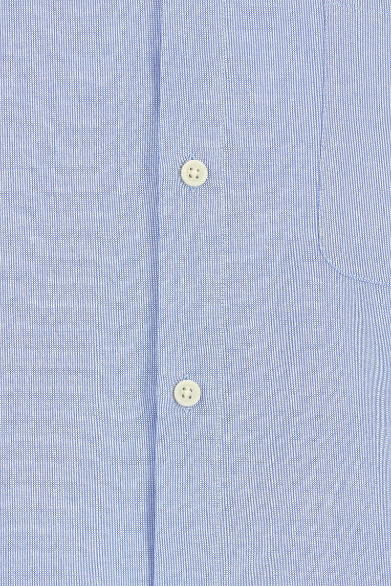 Koyu Mavi  Uzun Kol Regular Fit Desenli Spor Pamuk Gömlek