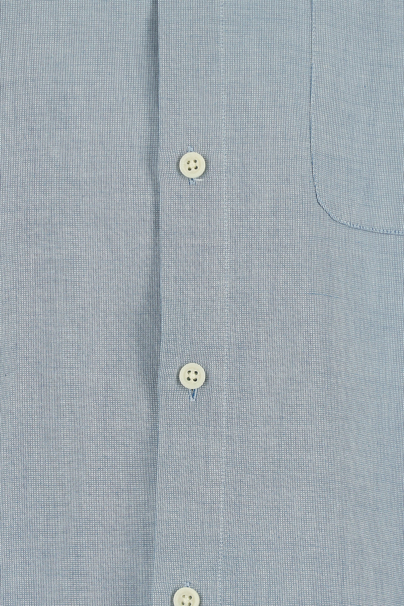 Açık Petrol Uzun Kol Regular Fit Desenli Spor Pamuk Gömlek