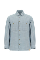 Açık Mavi Uzun Kol Oversize Spor Pamuk Gömlek