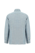 Açık Mavi Uzun Kol Oversize Spor Pamuk Gömlek