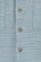 Açık Mavi Uzun Kol Oversize Spor Pamuk Gömlek