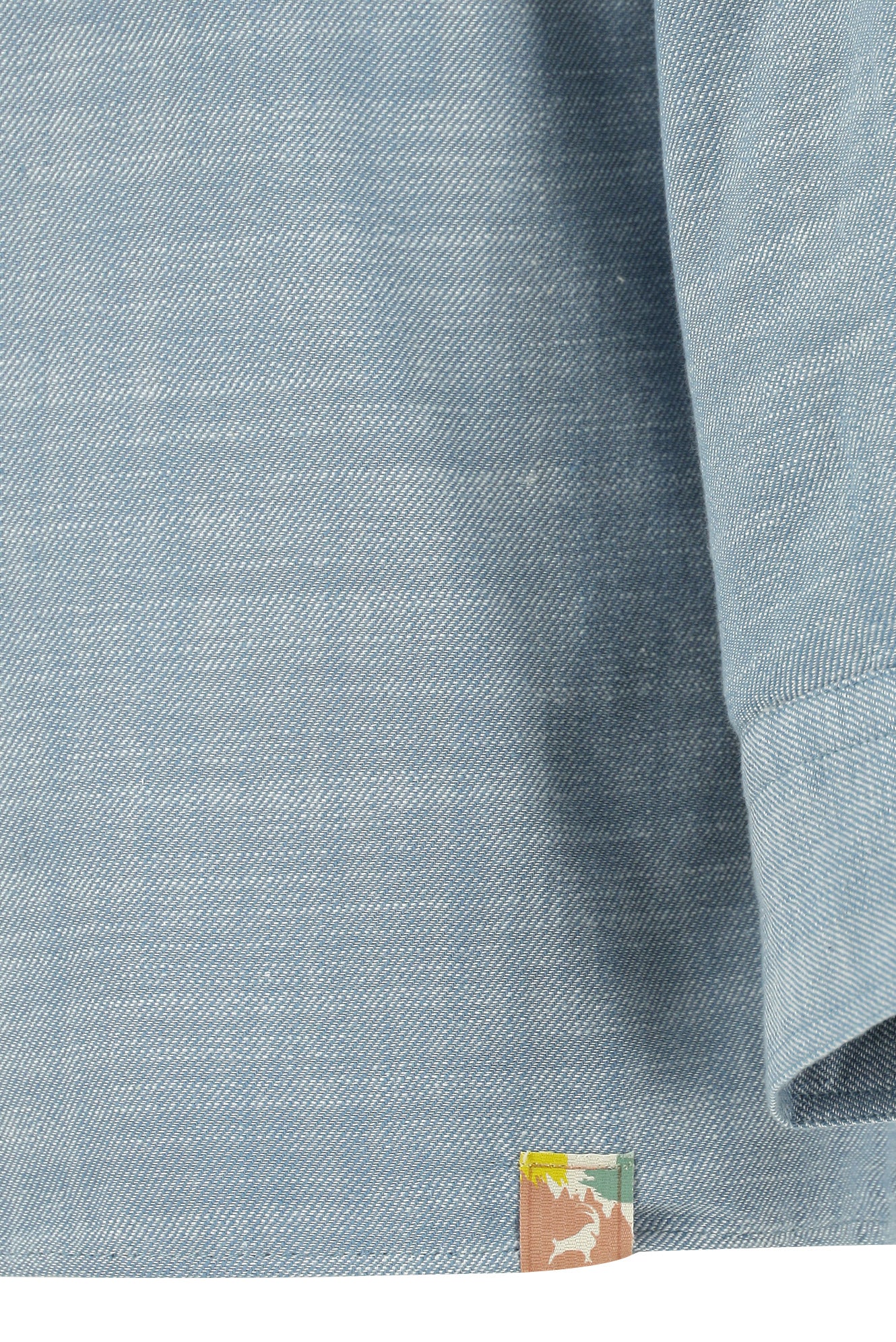 Açık Mavi Uzun Kol Oversize Spor Pamuk Gömlek