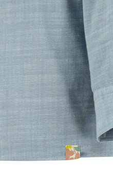 Açık Mavi Uzun Kol Oversize Spor Pamuk Gömlek