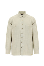 Açık Vizon Uzun Kol Oversize Spor Pamuk Gömlek