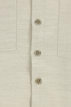 Açık Vizon Uzun Kol Oversize Spor Pamuk Gömlek