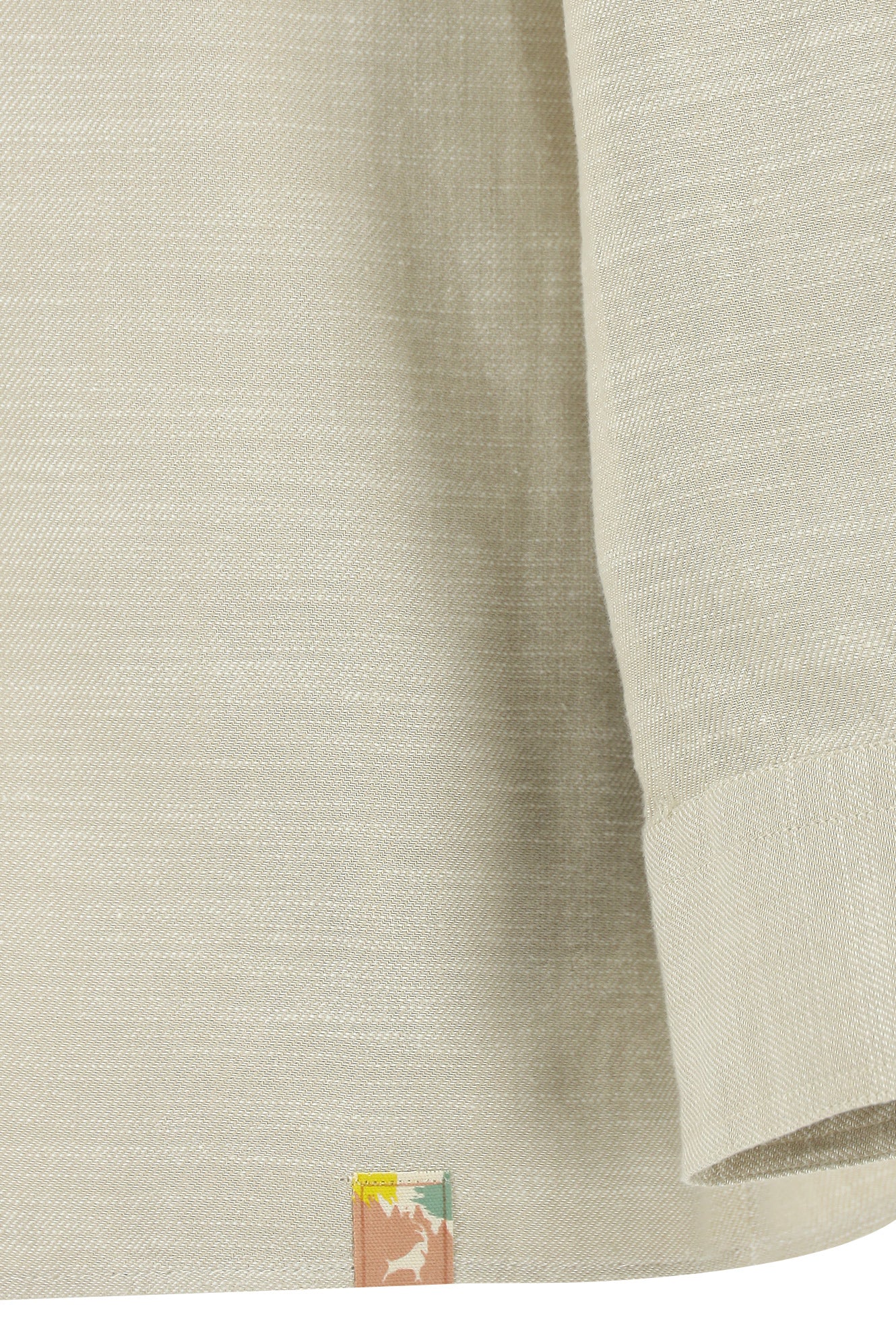 Açık Vizon Uzun Kol Oversize Spor Pamuk Gömlek