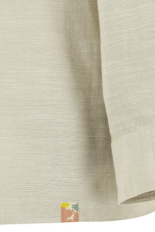 Açık Vizon Uzun Kol Oversize Spor Pamuk Gömlek