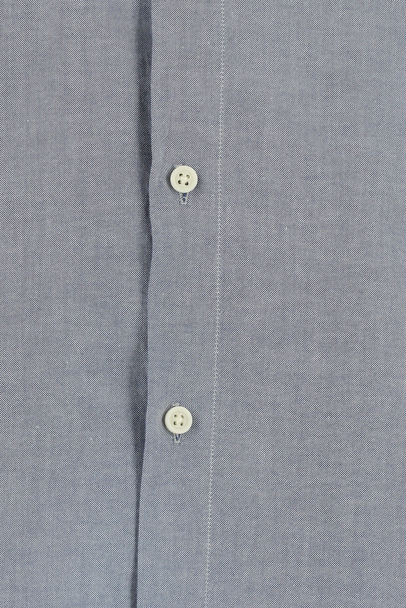 Havacı Mavi Uzun Kol Regular Fit Oxford Spor Pamuk Gömlek