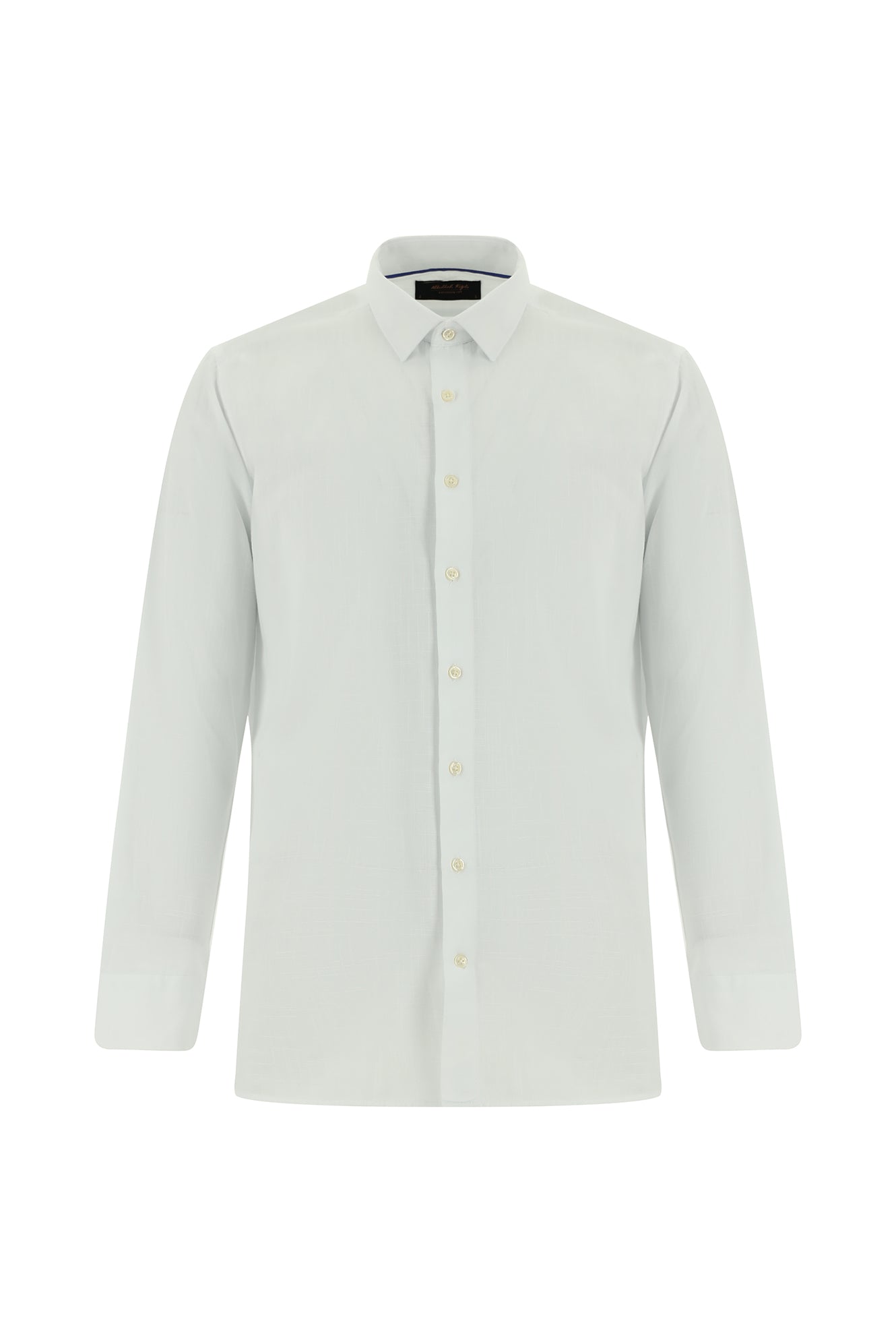 Beyaz Uzun Kol Slim Fit Dar Kesim Pamuk Gömlek