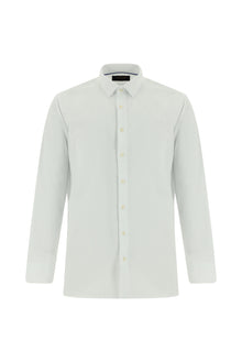 Beyaz Uzun Kol Slim Fit Dar Kesim Pamuk Gömlek