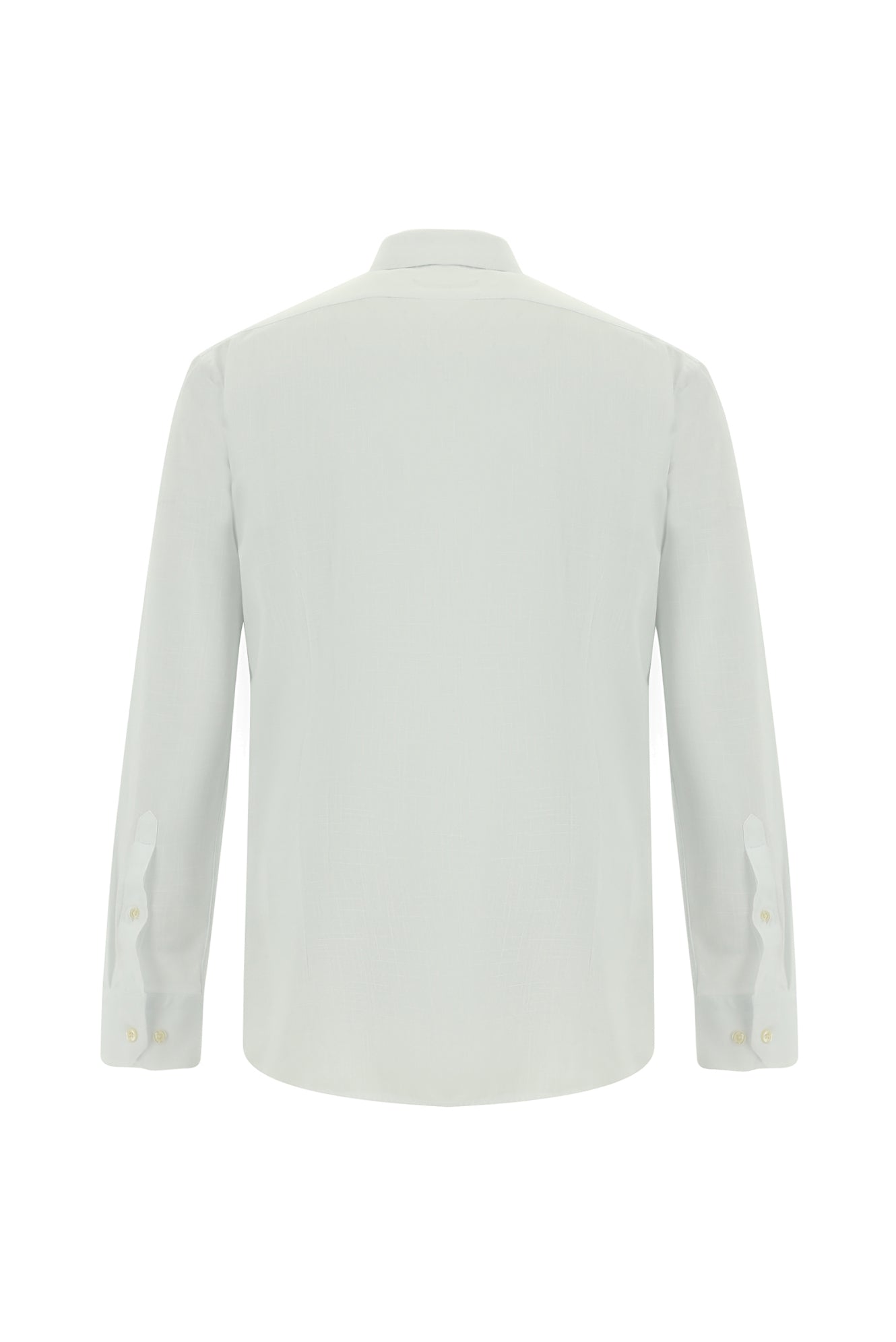 Beyaz Uzun Kol Slim Fit Dar Kesim Pamuk Gömlek