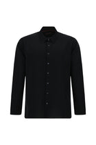 Siyah Uzun Kol Slim Fit Dar Kesim Klasik Pamuk Gömlek