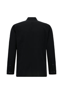 Siyah Uzun Kol Slim Fit Dar Kesim Klasik Pamuk Gömlek